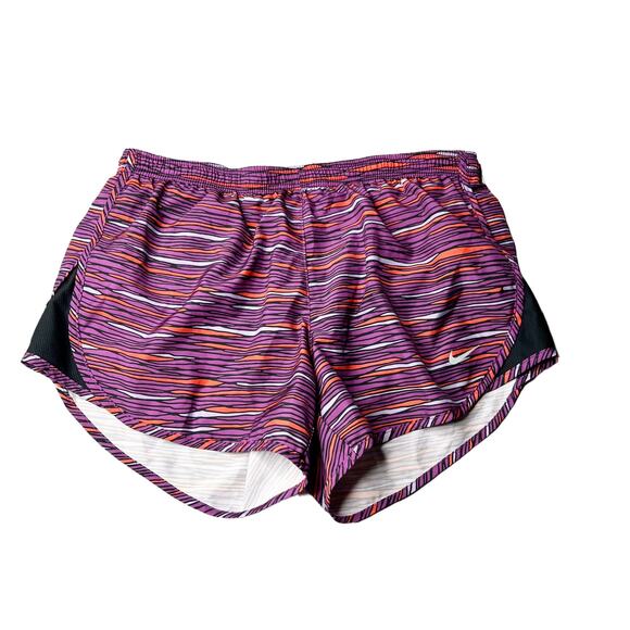 Nike Dri-Fit Purple Stripe Track Shorts Running Athletic Activewear Short Size S - Picture 1 of 8